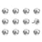 Homeroots Set of Twelve Black And White Botanical Ceramic Drawer Pull Knobs, 12PK 358085 - alternate 6
