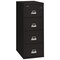 Fireking 12-3/16" W 4 Drawer Fire-Resistant Vertical File Cabinet, Black, Letter 4-1831-CBL - alternate 1