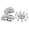 Mytee Products ABS Plastic Chrome Push-On Lug Nut Cover & Steel Hub Cap Set 33mm 2inH Nut Covers, 2PK LNC-SETx2 - alternate 4