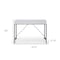Homeroots 43" White and Black Writing Desk With Two Drawers 543790 - alternate 6