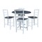 Whitewood Industries Extension Dining Tables, 45 in L, 38 in H, Parawood Top K05-42DPT-6B-S402-4 - alternate 2