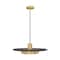 Z-Lite Ludo Matte Black + Modern Gold 1 Light Pendant 829P20-MB-MGLD-LED - alternate 2