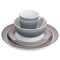 Gibson Home Silver Wind 16 Piece Fine Ceramic Dinnerware Set in Grey and Pink 130975.16 - alternate 8
