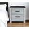Homeroots 24" Gray And Black Two Drawer Wood Nightstand 564655 - alternate 6