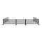 Factory 2U Commercial Patio Black Aluminum Bar Restaurant Fence Kit, 36ft L, 34in H, Flexible Layout, Powdercoat w/ UV Topcoat 805674 - alternate 1
