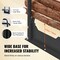Vevor Outdoor Firewood Rack with Cover 1/2 Cord Wood Holder 150 x 14 x 46 in CJODB012FT - alternate 4