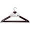 Simple Spaces Cloth Hanger Set, 6.6 lb Capacity, Steel/Wood, Mahogany HEA00040G - alternate 3