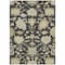 Homeroots 3' X 5' Black And Ivory Floral Washable Indoor Outdoor Area Rug 605187 - alternate 7