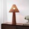Jonathan Y Kara 26.5" Modern Coastal Woven Rattan Tapered Cylinder LED Table Lamp, Dark Brown JYL5705A - alternate 6