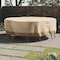Pure Garden Round Outdoor Table Cover - 94in Heavy-Duty 600D Polyester Canvas with UV 50+ and Waterproof Backing 50-LG1300 - alternate 14