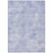 Homeroots 5' X 8' Sky Blue And Ivory Geometric Washable Indoor Outdoor Area Rug 603294 - alternate 7
