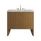 James Martin Vanities Hudson 36" Single Vanity, Honey Oak w/ 3 CM Carrara Marble Top 435-V36-HNO-3CAR - alternate 1