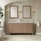 James Martin Vanities Kinnsden 72" Double Vanity, Weathered Oak w/ 3 CM Ethereal Noctis Silestone Top D680-V72-WTO-3ENC - alternate 8