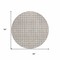 Homeroots 8' Taupe And Ivory Round Geometric Washable Indoor Outdoor Area Rug 614787 - alternate 5