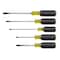 Klein Tools General Purpose Screwdriver Set, Slotted and Phillips Tip, Ergonomic Grip, 5-Piece 85075 - alternate 1