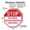 Signmission Stop No Truck Drivers Beyond This P, 6 inch X 6 inch, Plastic Sign, 2PK OC-P-2PACK-6-266 - alternate 6