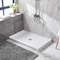 Anzzi Alexander 60 in. L x 36 in. W Alcove Shower Pan Base w/ Center Drain in Glossy White Marine Acrylic SB-AZ106C - alternate 4