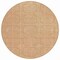 Homeroots 8' Peach And Beige Round Geometric Washable Indoor Outdoor Area Rug 610843 - alternate 8