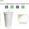 Ecoquality 20oz White Disposable Paper Coffee Cups with White Flat Lids - For Office, and Travel, 200PK B078QH32SN - alternate 4