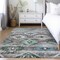Homeroots 10' X 14' Brown Beige And Blue Southwestern Washable Indoor Outdoor Area Rug 588677 - alternate 5