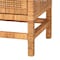 Bali & Pari Vivan Bohemian Honey Rattan and Mahogany Wood 3-Drawer Storage Cabinet 253-13911-ZORO - alternate 8