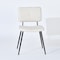 Homeroots Set of Four Beige and Black Fabric and Steel Dining Side Chairs, 4PK 719342 - alternate 1