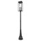 Z-Lite Nova 5 Light Outdoor Post Mounted Fixture, Black/Clear, 14.25 In W x 117 In H 5018PHXLR-564P-BK - alternate 1