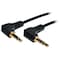 Eaton Tripp Lite Series 3.5mm Mini Stereo Audio Cable with two Right-Angle plugs M/M, 1 ft. 0.31 m P312-001-2RA - alternate 2
