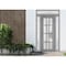 Vdomdoors Front Exterior Prehung FiberGlass Door Frosted Glass / Manux 8312 Grey Ash / 2 Sidelight and Transo MANUX8312EXD-SS-W14+36+14 x H80+14-RH - alternate 2