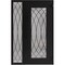 Vdomdoors Aluminum Door Iron 1600 Black Entry Steel Metal Classic Painted 48 x 80 (36+12 x 80)-Left Inswing IRON1600EXD-BLK-W36+12xH80-LH-I - alternate 3