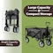 Pure Garden Collapsible Wagon Grocery Cart on Wheels Portable Beach Wagon, Folding Garden/Shopping Cart 50-LG1500 - alternate 6
