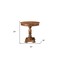 Homeroots 30" Wood Brown Rounded Solid Wood Pedestal Base Dining Table 488593 - alternate 5
