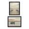 Homeroots Set Of Two Lake Side Reprieve 1 Black Framed Print Wall Art, 2PK 407948 - alternate 1