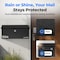 Serenelife Outdoor Wall Mailbox & Newspaper Holder, Black SLPW623 - alternate 3