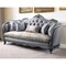 Homeroots 89" Platinum Imitation Silk Damask Sofa And Toss Pillows 491319 - alternate 4