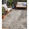 Homeroots 5' X 8' Ivory Blue And Copper Abstract Washable Indoor Outdoor Area Rug 605844 - alternate 1