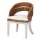 Bali & Pari Ubud Bohemian Natural Seagrass and Mahogany Wood Dining Chair 250-13875-ZORO - alternate 1