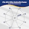 Simple Deluxe 9' Patio Umbrella Replacement Canopy Outdoor Table Market Yard Umbrella Replacement Top Cover with LGBRLACANOPY9DBL - alternate 6