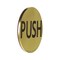 Brixwell Round Push Indicator Satin Brass Finish Push Satin Brass RPU2SB - alternate 5