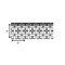 Homeroots 5" X 5" Black and White Clove Peel and Stick Removable Tiles 399991 - alternate 3
