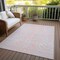 Homeroots 9' X 12' Pink And Gray Animal Print Washable Indoor Outdoor Area Rug 600700 - alternate 6