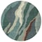 Homeroots 8' Sage Brown And Beige Round Abstract Washable Indoor Outdoor Area Rug 601004 - alternate 6
