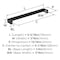 Amerock Metro 5-1/16 inch (128mm) Center-to-Center Matte Black Cabinet Pull, 25PK 25VMP37291MB - alternate 2