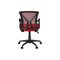 Monarch Specialties Office Chair, Adjustable Height, Swivel, Ergonomic, Armrests, Desk, Work, Red Mesh, Black Metal I 7357 - alternate 6