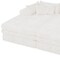 Homeroots 79" White Corduroy Sleeper Sofa 719548 - alternate 3