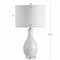 Jonathan Y Josephine 26.5" Seashell LED Table Lamp, White JYL1058A - alternate 8