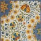 Homeroots 7' X 10' Ivory Blue Yellow And Orange Floral Indoor Outdoor Area Rug 546814 - alternate 6