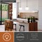 Vaxcel Linden 1-Light Matte Black Mid-Century Modern Globe Pendant Light with Opal Glass Shade P0441 - alternate 7