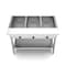 Koolmore Three Pan Open Well Electric Steam Table with Undershelf, . KM-OWS-3 - alternate 4