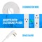 Maximm 15ft 3-Outlet Angled Flat Plug Extension Cord w/ Closing Hook, White ADW-LA04-05-15FT1PK - alternate 4